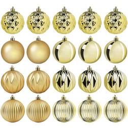 IKEA Vinterfint Ball Gold Christmas Tree Ornament 20pcs