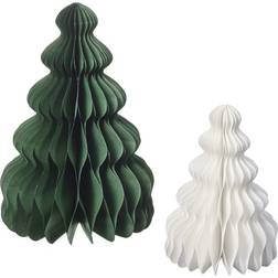 IKEA VINTERFINT Green/White Christmas Tree 20.5cm 2pcs