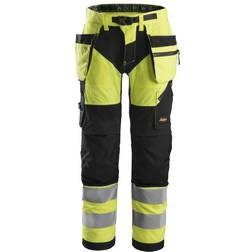 Snickers Workwear Arbetsbyxa FlexiWork High-Vis Work Trousers Holster Pockets Class 2