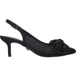 Carvela Women's Chiara Bow Embellished Slingback - Black