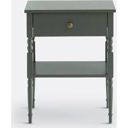 LA REDOUTE INTERIEURS Angy 1-Drawer Dark Khaki Bedside Table