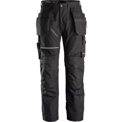 Snickers Workwear 6214 RuffWork Trousers Holster Pockets Black/Black
