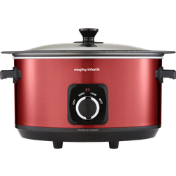 Morphy Richards Accents Sear Stew 6.5L Slow Cooker Red