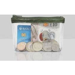 Assots London Diana Full Grain Leather Zip Top Coin Purse - Dark Green
