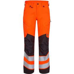 Engel 2544-314 Safety Work Trousers - Hi-vis Orange/Anthracite Grey