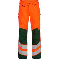Engel 2544-314 Safety Work Trousers - Hi-vis Orange/Green