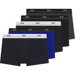 HUGO BOSS Essential Trunk 5-pack - Patterned
