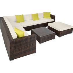 tectake Marbella - Brown Outdoor Lounge Set