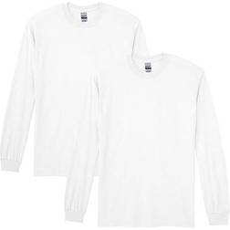 Gildan Men's DryBlend Long Sleeve T-shirt 2-pack - White
