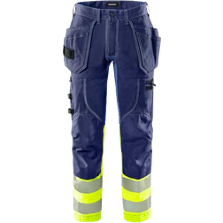 Fristads 2608 FASG High VIS Craftsman Stretch Trousers - Yellow/Blue