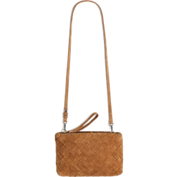 H&M x Lorena Saravia Braided Suede Clutch Bag - Brown