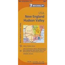 Michelin USA: New England, Hudson Valley Map 581 (Falsad, 2012)