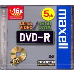 Maxell DVD-R x 5 4.7 Go support de stockage