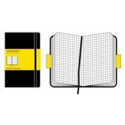 Moleskine Taccuino Pocket Rigido PP Quadretti Nero 192 Fogli