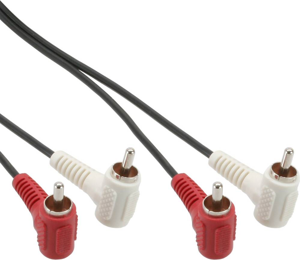InLine Angled 2RCA-2RCA