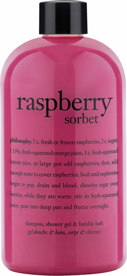Philosophy Shampoo, Shower Gel & Bubble Bath Raspberry 480ml