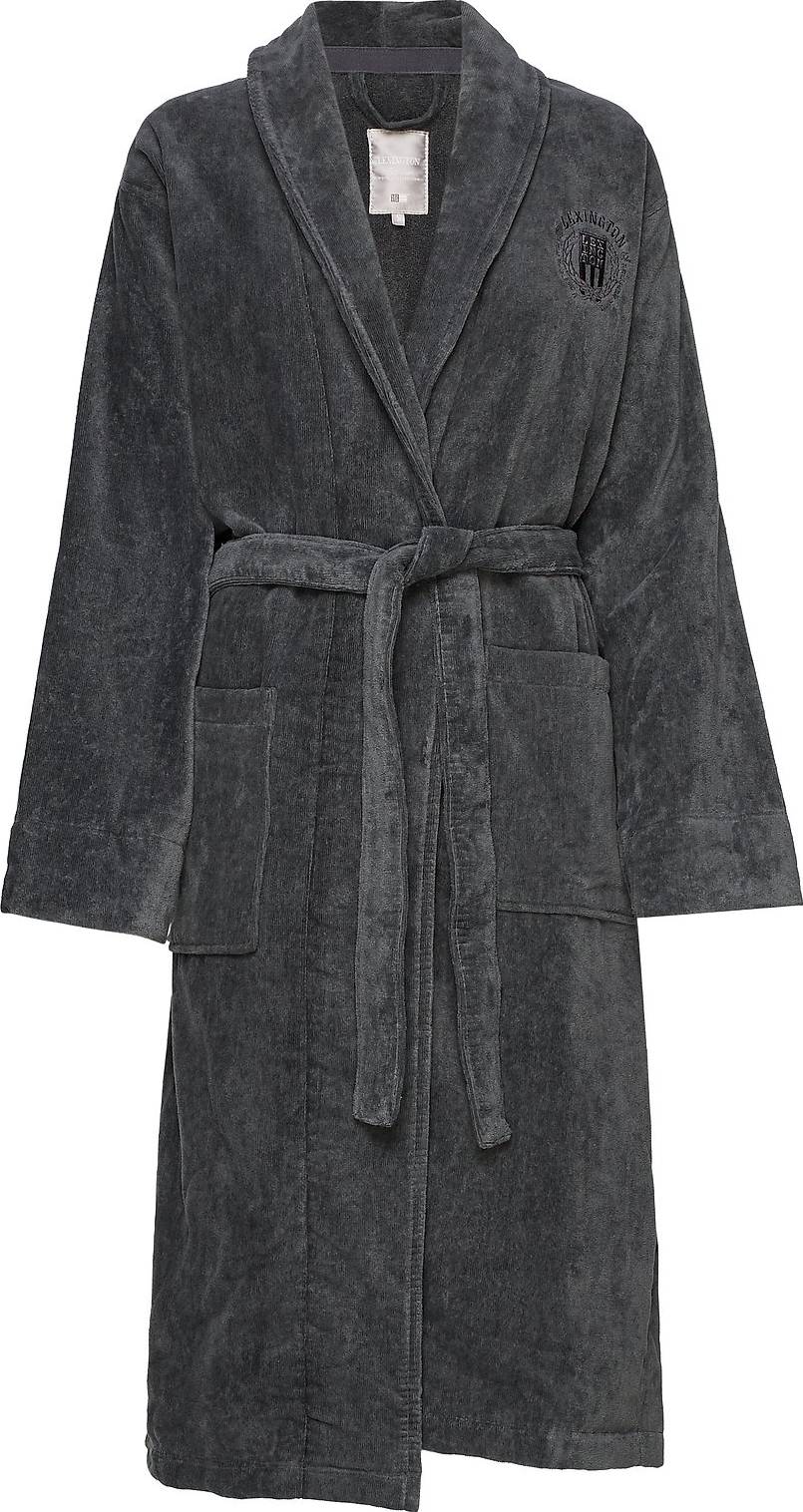 Lexington Hotel Velour Robe - Gray