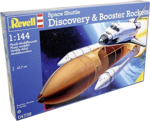 Revell Space Shuttle Discovery + Booster Rockets 1:144