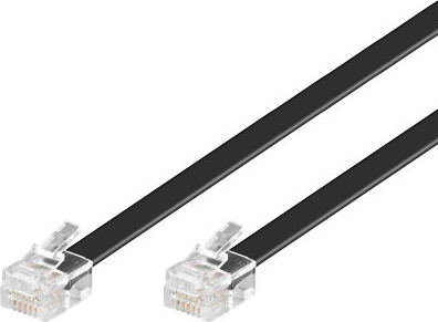 MicroConnect Flat RJ12-RJ12 15m