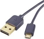 Reversible Gold USB A - USB Micro-B 2.0