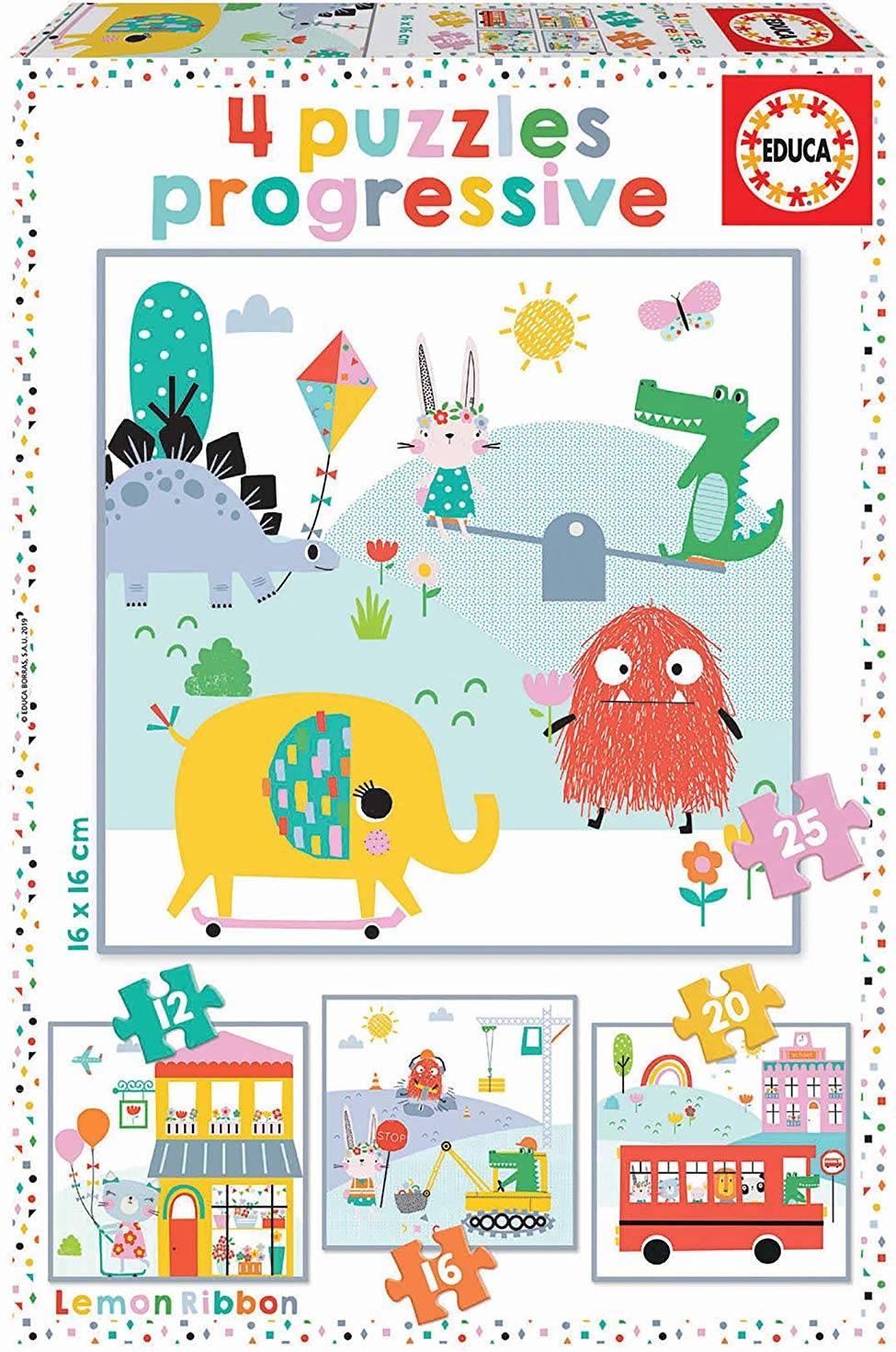 Educa Progressive Puzzle Lemon Ribbon 73 Bitar