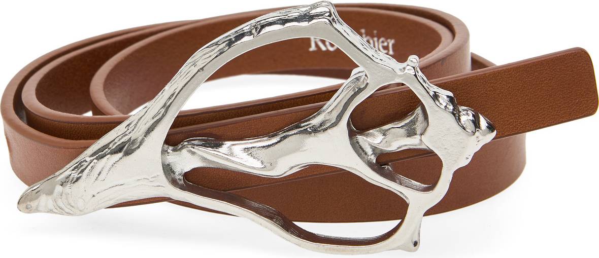 Rodebjer Shell Belt - Brown/Silver