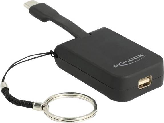 DeLock Key Chain USB C-Mini DisplayPort M-F