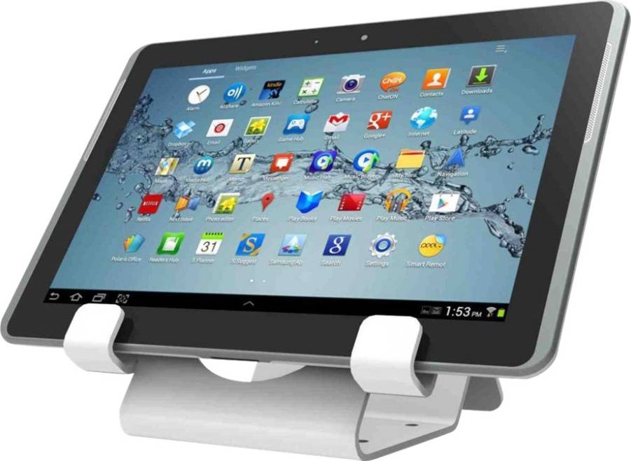 Compulocks Universal Tablet Holder Display With Keyed Cable Lock