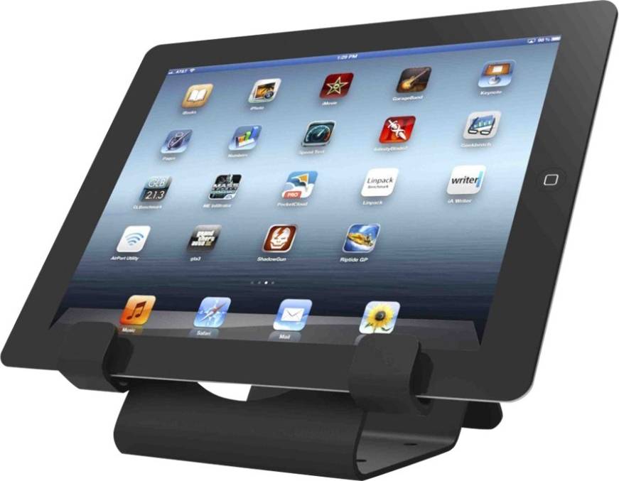 Compulocks Universal Tablet Holder Keyed Coiled Cable Lock