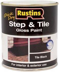 Rustins Quick Dry Step & Tile Gulvmaling Sort 0.5L