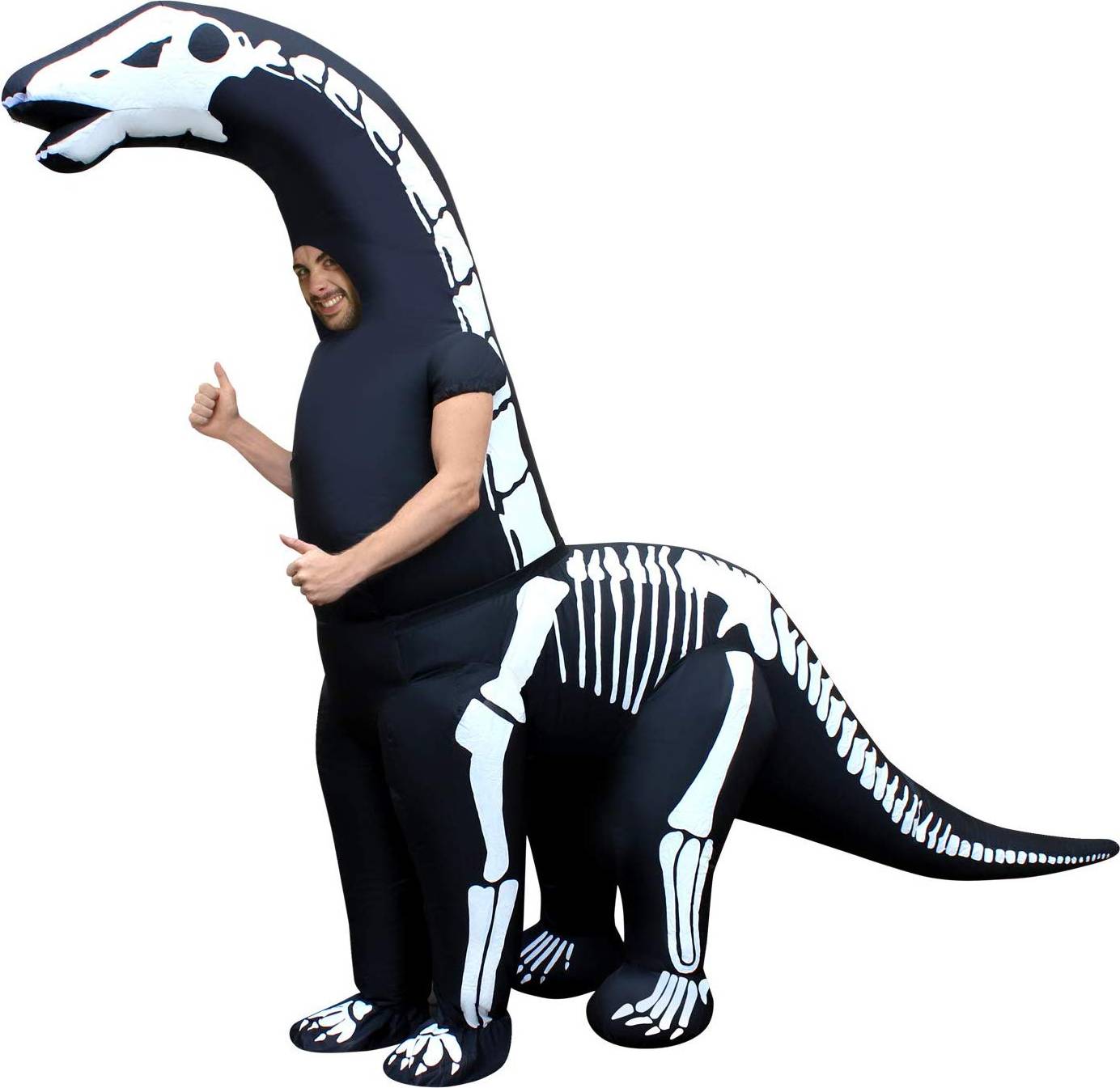 Giant Skeleton Diplodocus Inflatable Costume