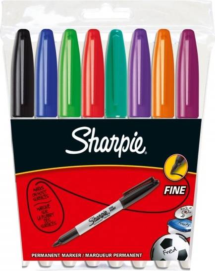 Sharpie Fine Point Permanent Marker Assorted 8 Pack