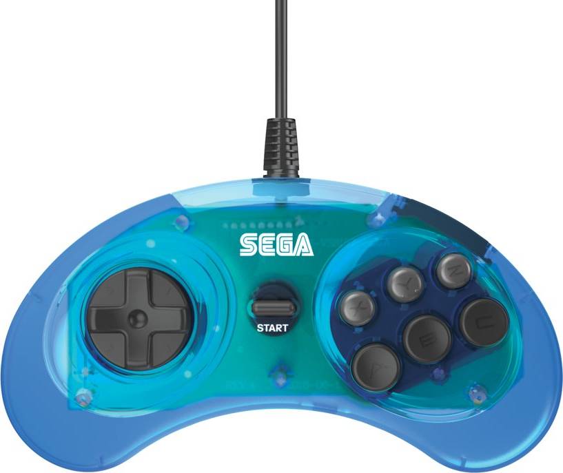 Sega Mega Drive 8-B Controller - Blue