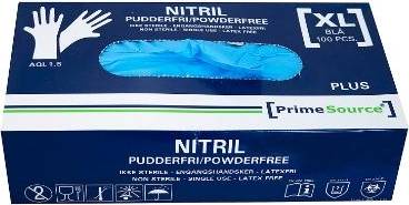 Nitrilhandsker Prime Source Plus Nitrilhandsker Pudderfri Engangs 100 Stk.