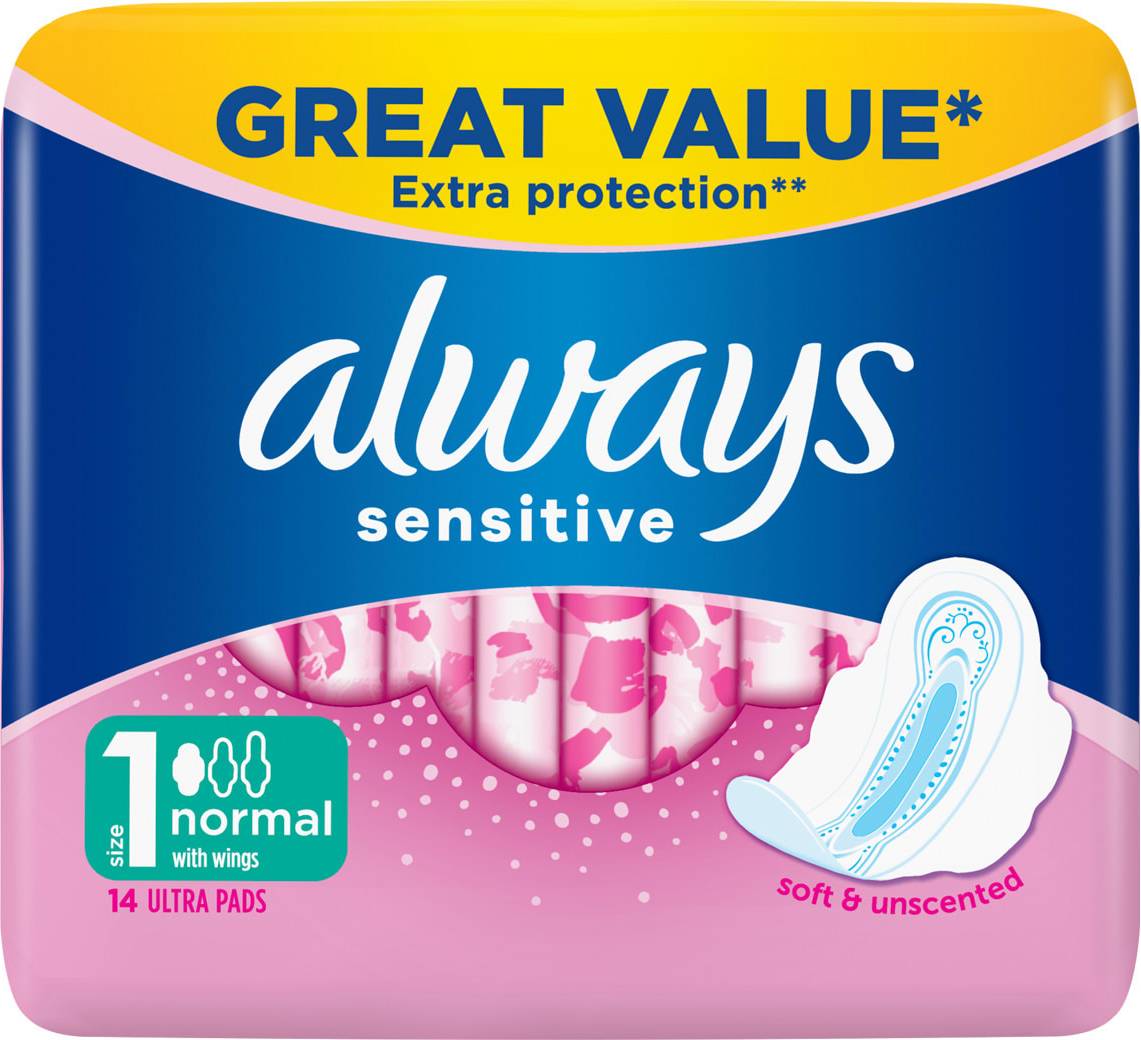 Always Sensitive Normal Ultra 14-pack