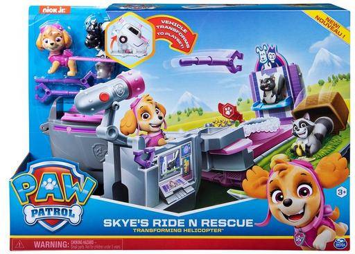 Spin Master Paw Patrol Skyes Ride N Rescue Transforming Helicopter