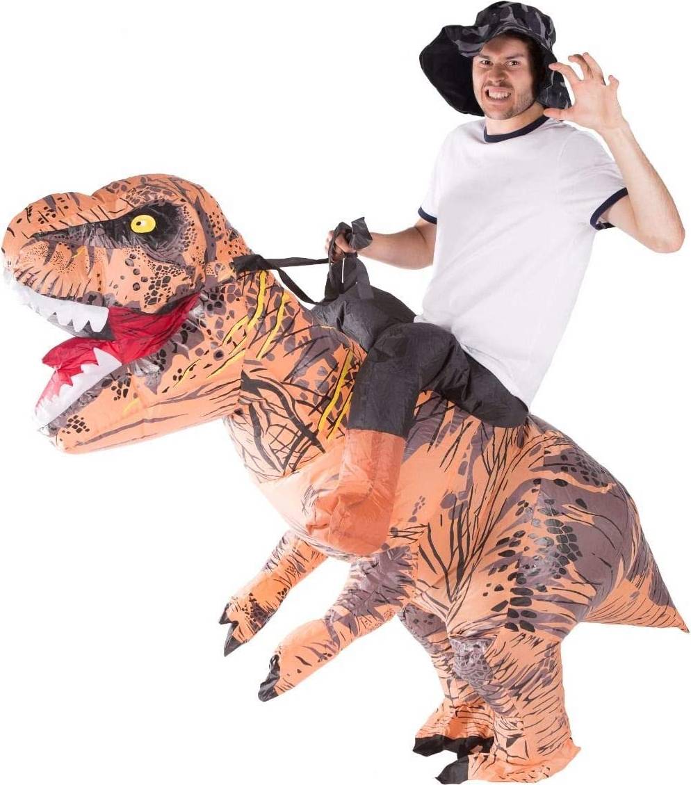 Uppblåsbar Ridande T-Rex Maskeraddräkt