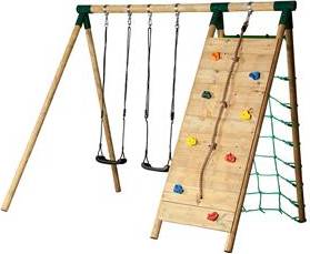 Active High Climb Rocking Rack with Climbing Wall + Net 7007