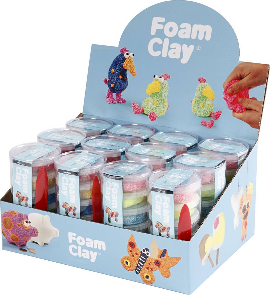 Assorted Colours Clay 12 Sets