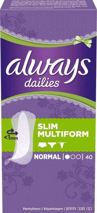 Always Dailies Slim Multiform Normal