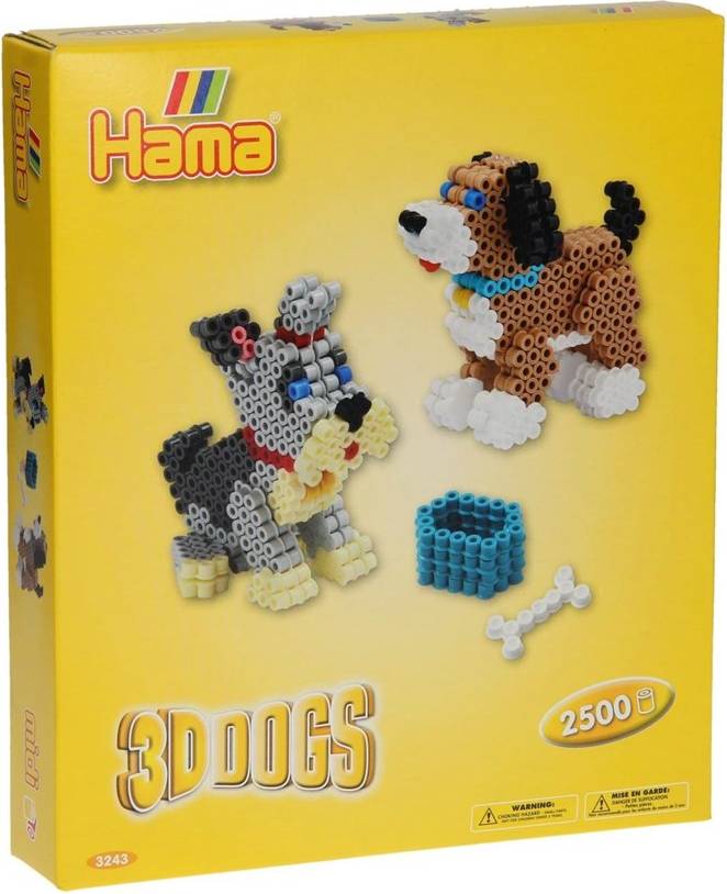 Hama Beads Gift Box 3D Dogs