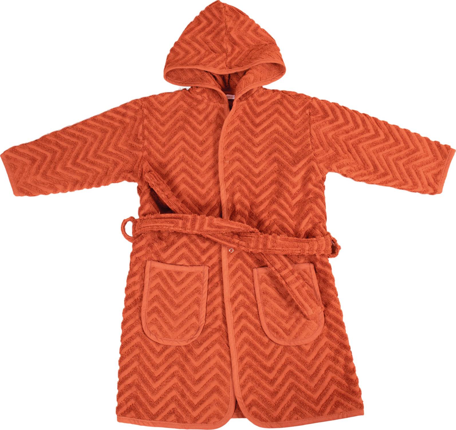 Filibabba Zigzag Bathrobe Rust