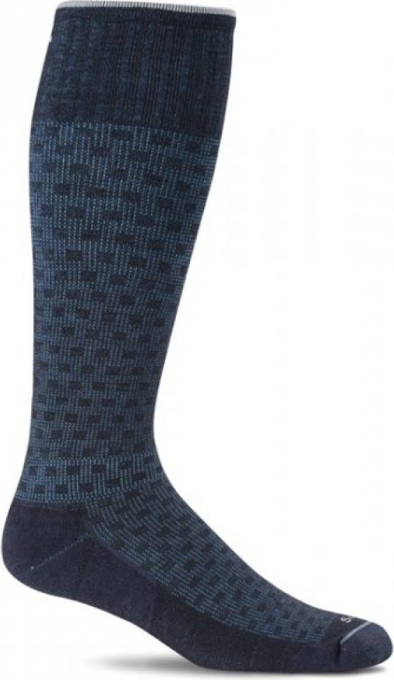 Mens compression socks Sockwell Shadow Box Graduated Compression Socks - Navy