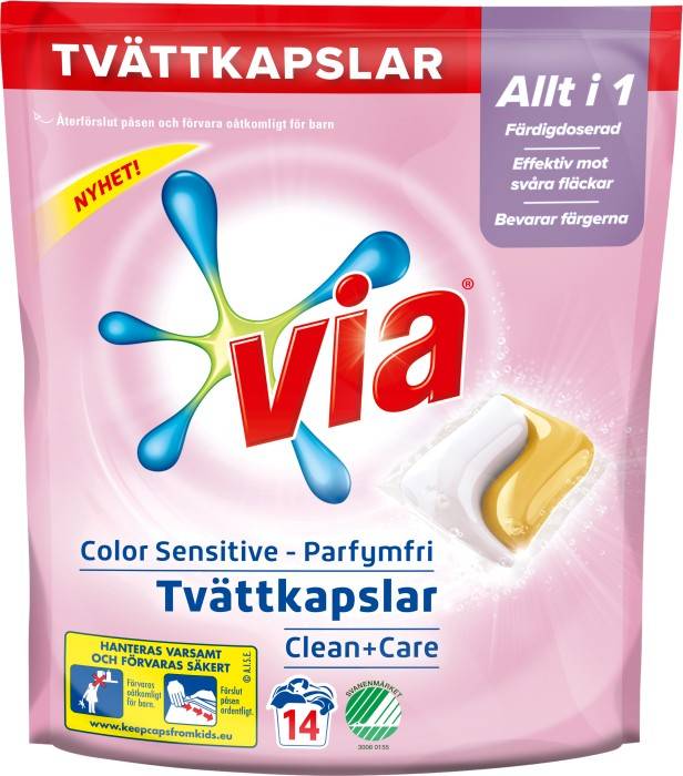 Color Sensitive Washing Capsules 14pcs