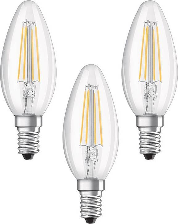 LEDVANCE Base RF CLAS B 40 LED Lamp 4W E14 3-pack