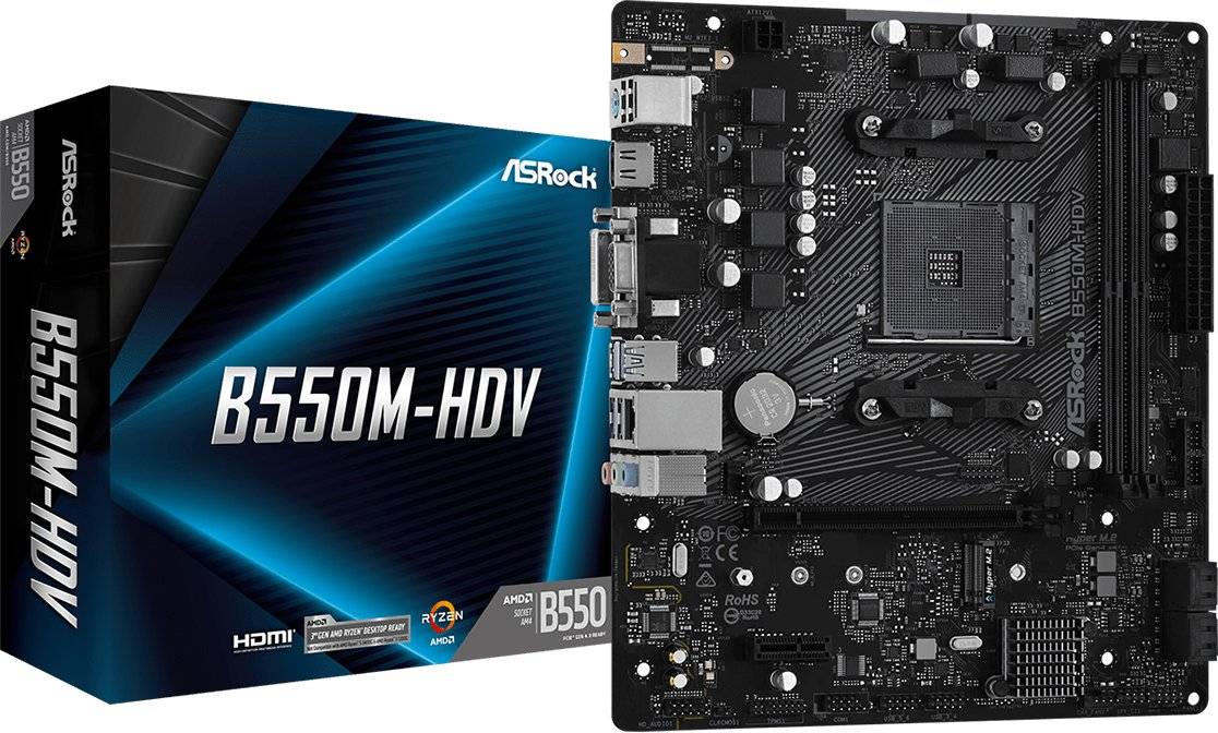 B550M-HDV Socket AM4 Chipset