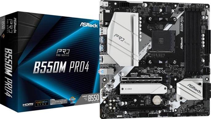 B550M Pro4 Micro ATX Chipset