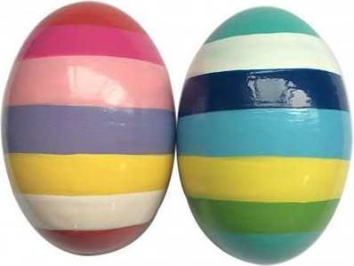 Magni Rattle Egg with Stripes