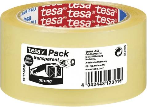 Tejphållare packtejp TESA Packing Tape Transparent