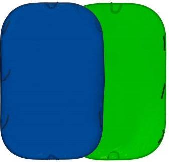Collapsible Reversible Background Blue/Green